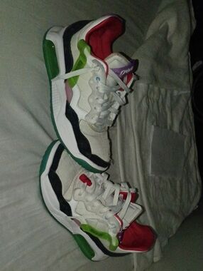 Colorblock Whit Upe Multicolor Chunky Sneakers Jordans